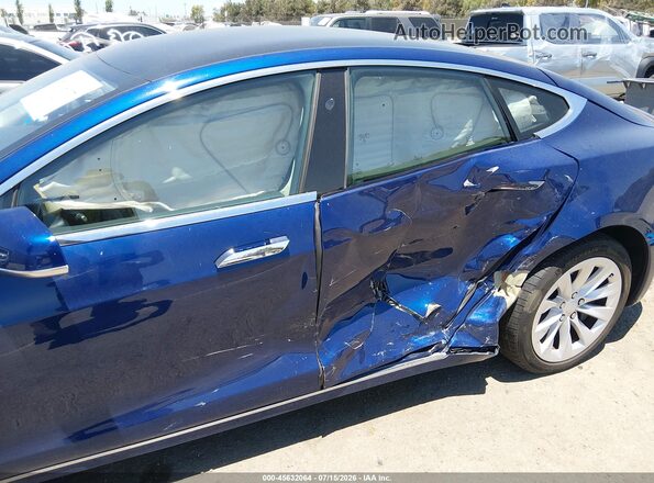 5YJSA1E26JF295646 2018 TESLA MODEL S Blue Սալոնի 360 աստիճան տեսք