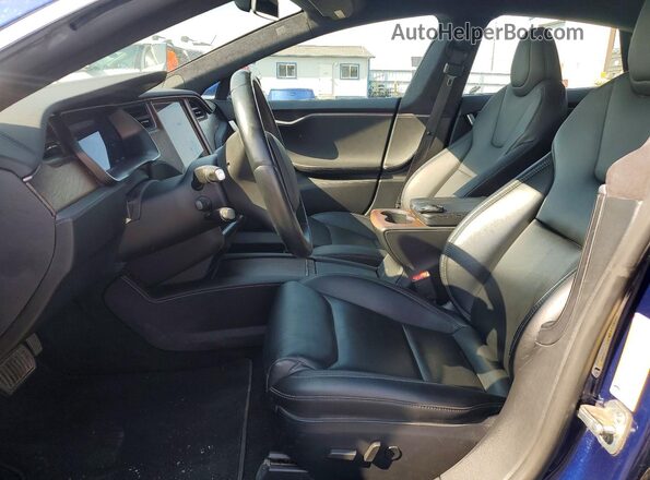 5YJSA1E26LF415416 2020 TESLA MODEL Blue Widok wnętrza z przodu