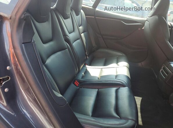 5YJSA1E27MF426183 2021 TESLA MODEL Gray უკანა სავარძლების ხედი