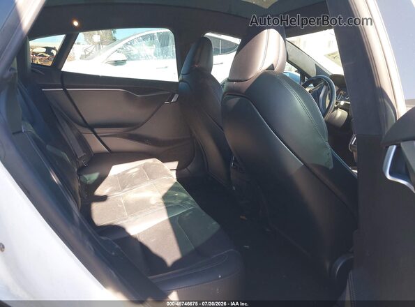 5YJSA1E27MF427754 2021 TESLA MODEL S White VIN sticker view