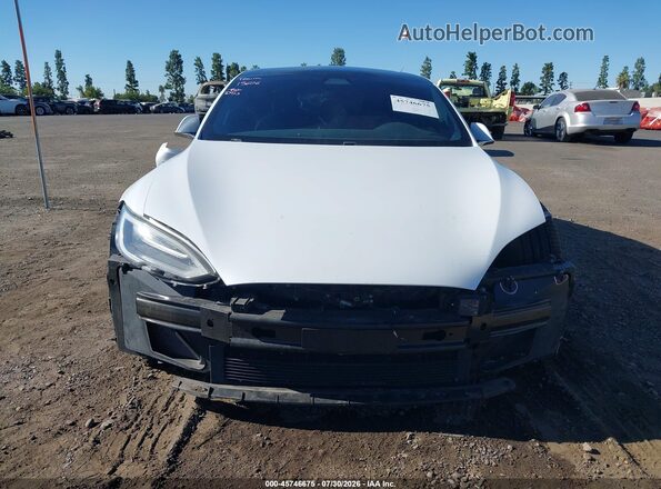 5YJSA1E27MF427754 2021 TESLA MODEL S White Rear interior view