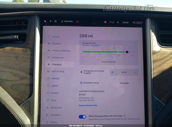 5YJSA1E27MF427754 2021 TESLA MODEL S White 