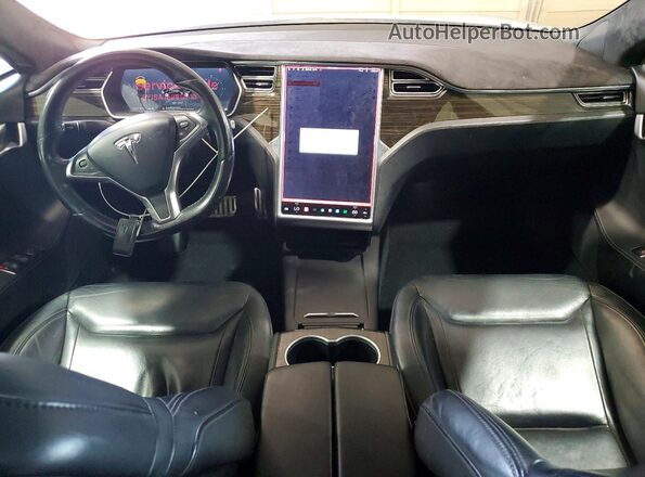 5YJSA1E28GF134871 2016 TESLA MODEL Black Առջևի վահանակի տեսք