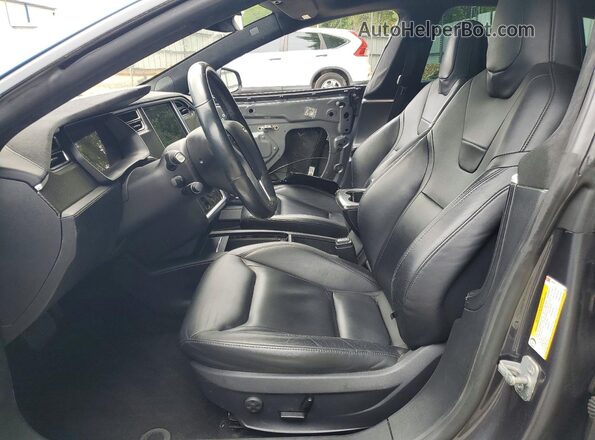 5YJSA1E28GF142548 2016 TESLA MODEL Blue Front interior view