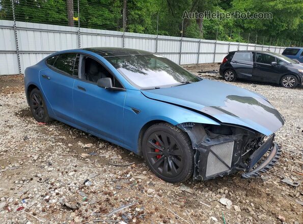 5YJSA1E28GF142548 2016 TESLA MODEL Blue Front right