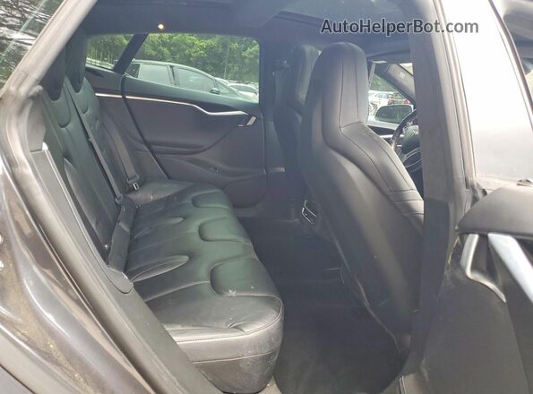 5YJSA1E28GF142548 2016 TESLA MODEL Blue Rear seats view