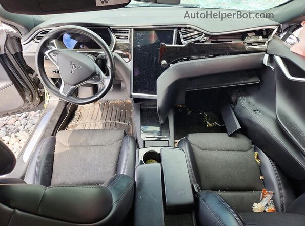 5YJSA1E28JF248831 2018 TESLA MODEL Черный Вид панели приборов