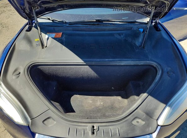 5YJSA1E28JF282820 2018 TESLA MODEL Blue Rear interior view