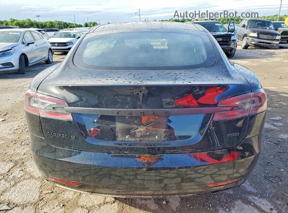 5YJSA1E29HF207294 2017 TESLA MODEL Black უკანა ხედი