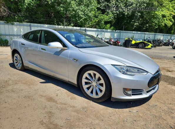 5YJSA1E2XGF123791 2016 TESLA MODEL Серебряный Передняя правая четверть