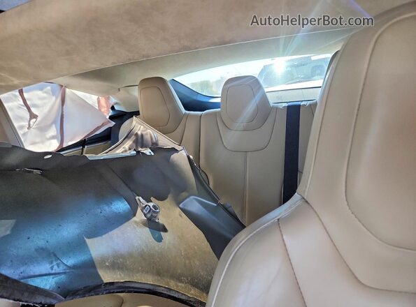 5YJSA1E2XGF149808 2016 TESLA MODEL Beige უკანა სავარძლების ხედი