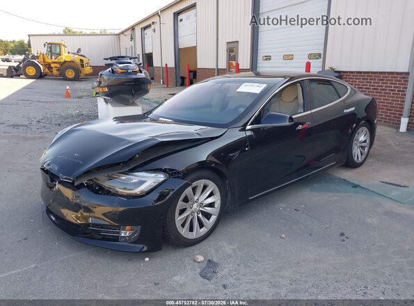 5YJSA1E2XJF253612 2018 TESLA MODEL S Черный Передняя левая четверть