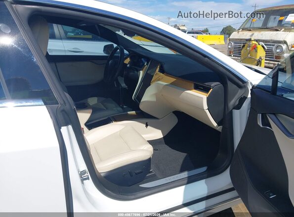 5YJSA1E2XMF424704 2021 TESLA MODEL S White წინა სალონის ხედი