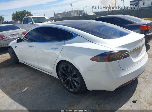 5YJSA1E2XMF424704 2021 TESLA MODEL S White უკანა მარცხენა