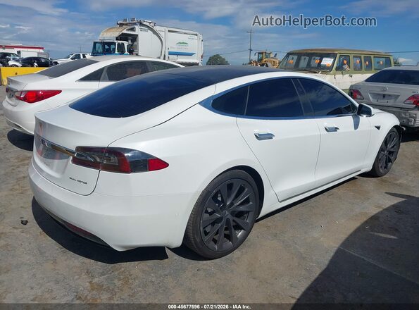 5YJSA1E2XMF424704 2021 TESLA MODEL S White უკანა მარჯვენა