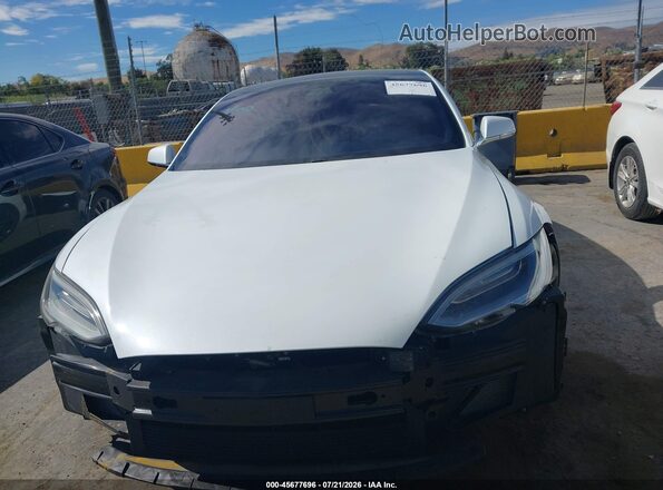 5YJSA1E2XMF424704 2021 TESLA MODEL S White უკანა სალონის ხედი