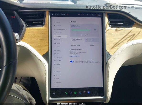 5YJSA1E2XMF424704 2021 TESLA MODEL S White 