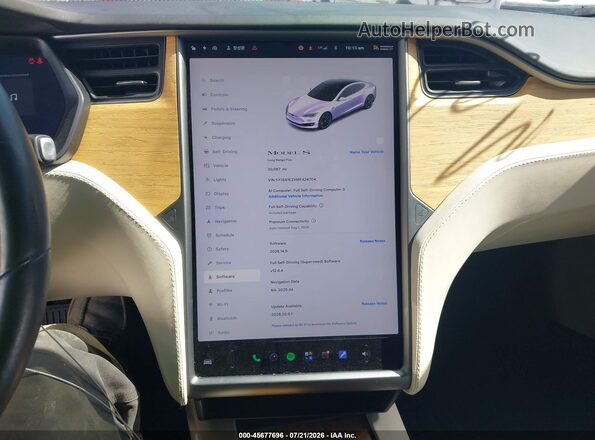 5YJSA1E2XMF424704 2021 TESLA MODEL S White 