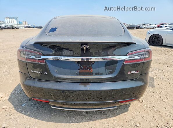 5YJSA1E41JF285480 2018 TESLA MODEL Black Rear view