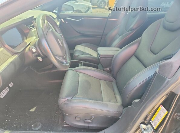 5YJSA1E41JF285480 2018 TESLA MODEL Black Front interior view