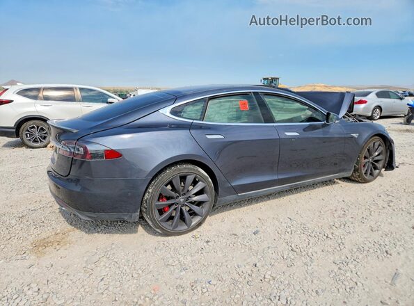 5YJSA1E42GF129604 2016 TESLA MODEL Gray Rear right