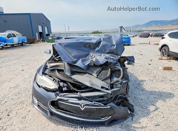 5YJSA1E42GF129604 2016 TESLA MODEL Gray Front view