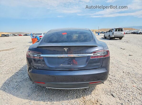 5YJSA1E42GF129604 2016 TESLA MODEL Gray Rear view