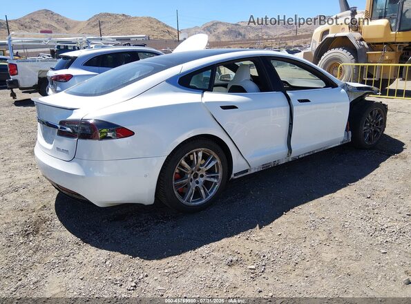 5YJSA1E42LF400655 2020 TESLA MODEL S White Tył prawy