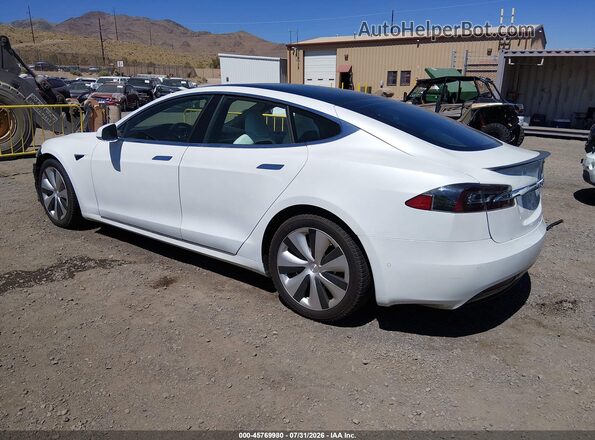 5YJSA1E42LF400655 2020 TESLA MODEL S White Tył lewy