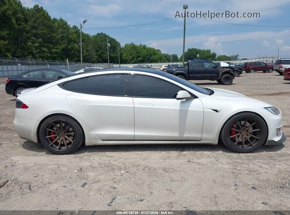 5YJSA1E43KF312843 2019 TESLA MODEL S White უკანა სალონის ხედი