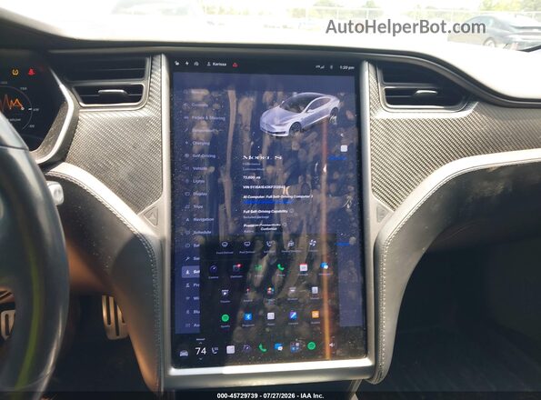 5YJSA1E43KF312843 2019 TESLA MODEL S White 