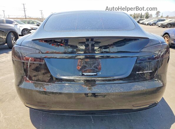 5YJSA1E43MF423380 2021 TESLA MODEL Black უკანა ხედი