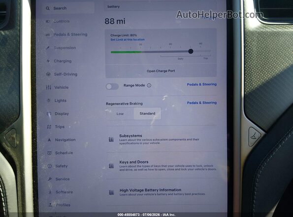 5YJSA1E45LF364685 2020 TESLA MODEL S White 