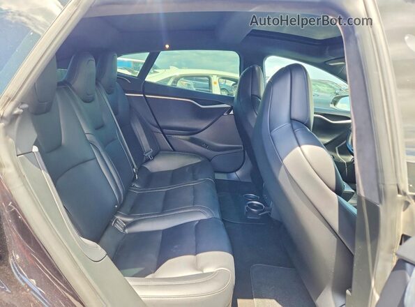 5YJSA1E48JF259796 2018 TESLA MODEL Black Հետևի նստատեղերի տեսք