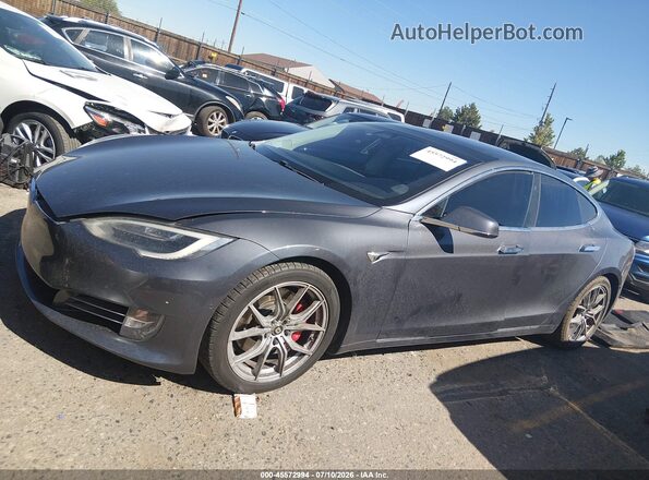 5YJSA1E4XHF199045 2017 TESLA MODEL S Серый Панорамный вид салона 360°