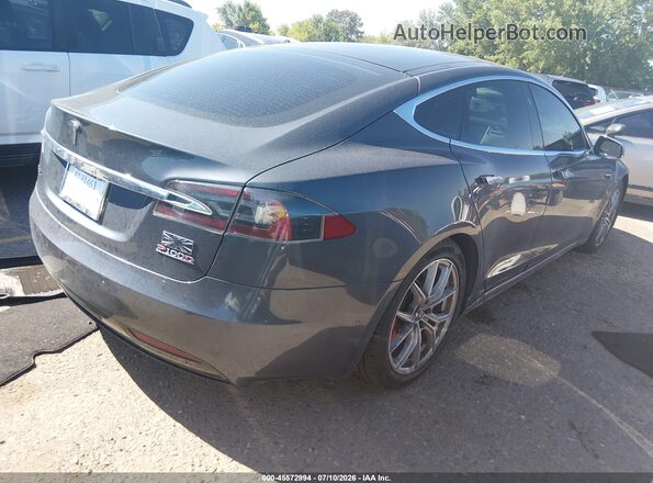 5YJSA1E4XHF199045 2017 TESLA MODEL S Серый Задняя правая четверть