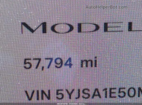 5YJSA1E50MF432319 2021 TESLA MODEL S Синий 