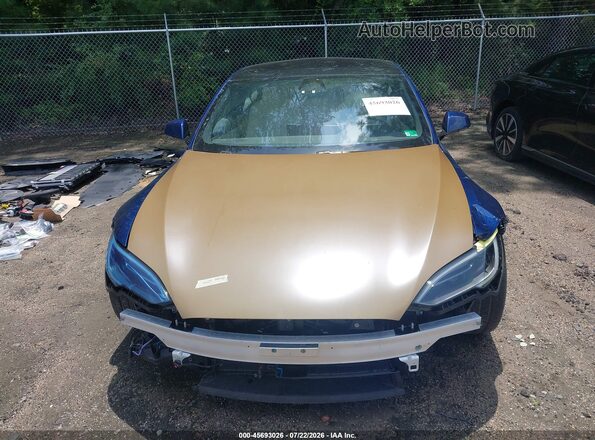 5YJSA1E52PF513097 2023 TESLA MODEL S Синий Вид спереди