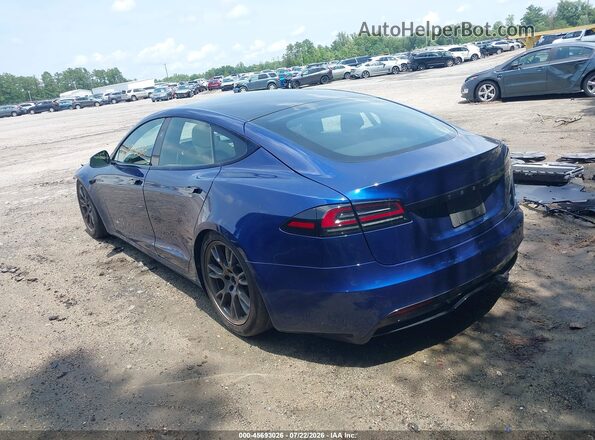 5YJSA1E52PF513097 2023 TESLA MODEL S Синий Задняя левая четверть
