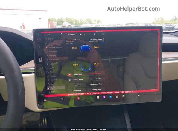 5YJSA1E52PF513097 2023 TESLA MODEL S Синий 