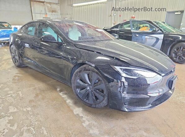 5YJSA1E52RF543624 2024 TESLA MODEL Черный Передняя правая четверть