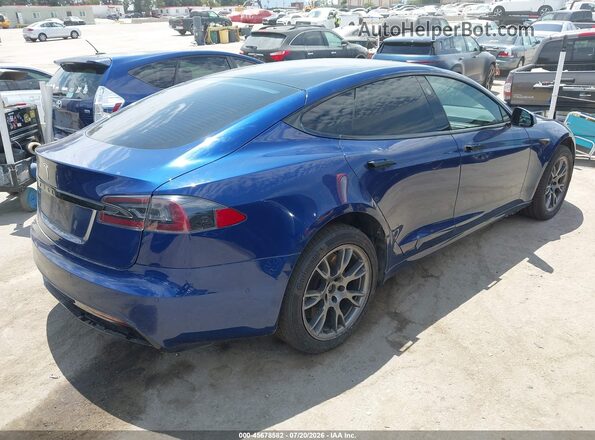 5YJSA1E53MF428149 2021 TESLA MODEL S Blue Tył prawy