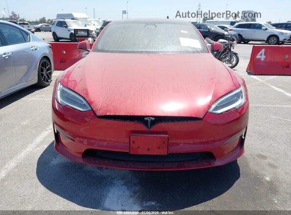 5YJSA1E53MF428801 2021 TESLA MODEL S Red Սարքավորումների վահանակի տեսք