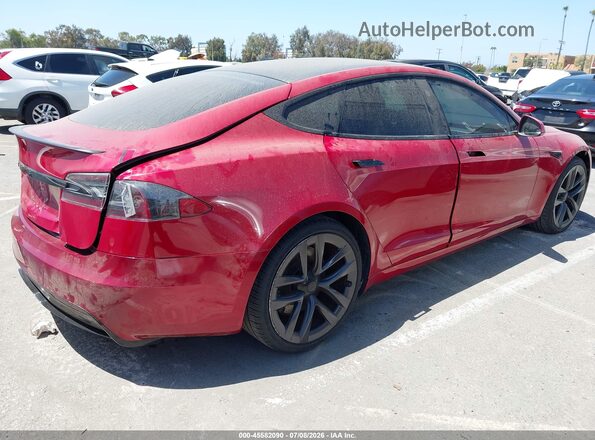 5YJSA1E53MF428801 2021 TESLA MODEL S Red Հետևի աջ