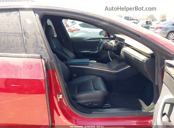 5YJSA1E53MF428801 2021 TESLA MODEL S Red Սալոնի դիմացի տեսք