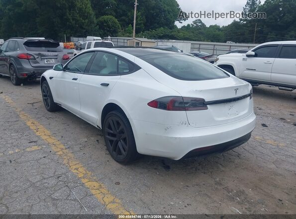 5YJSA1E53MF451690 2021 TESLA MODEL S White Trasero izquierdo