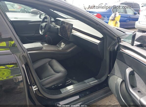 5YJSA1E54MF428239 2021 TESLA MODEL S Black წინა სალონის ხედი