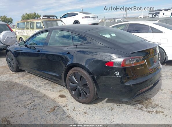 5YJSA1E54MF428239 2021 TESLA MODEL S Black უკანა მარცხენა