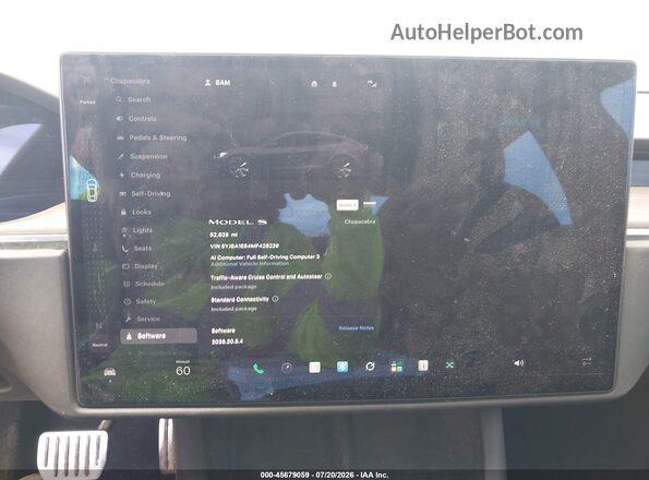 5YJSA1E54MF428239 2021 TESLA MODEL S Black 