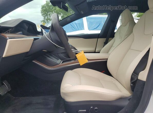 5YJSA1E54MF443761 2021 TESLA MODEL White Vista interior delantera